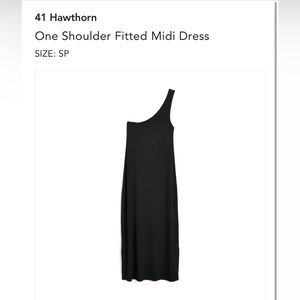 41 Hawthorne one shoulder midi dress